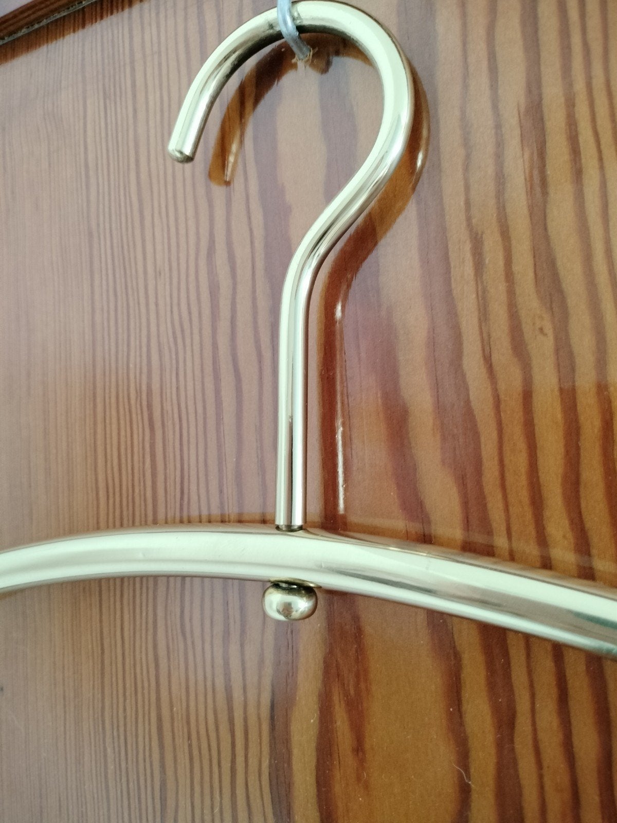 Mid Century, hotel kleding hangers, solid brass, Ophalen