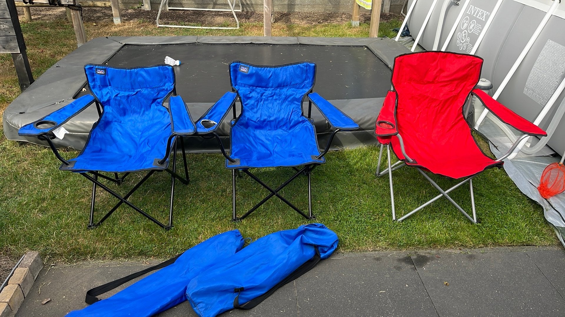 3 campingstoelen, Ophalen of Verzenden, Zo goed als nieuw, Campingstoel