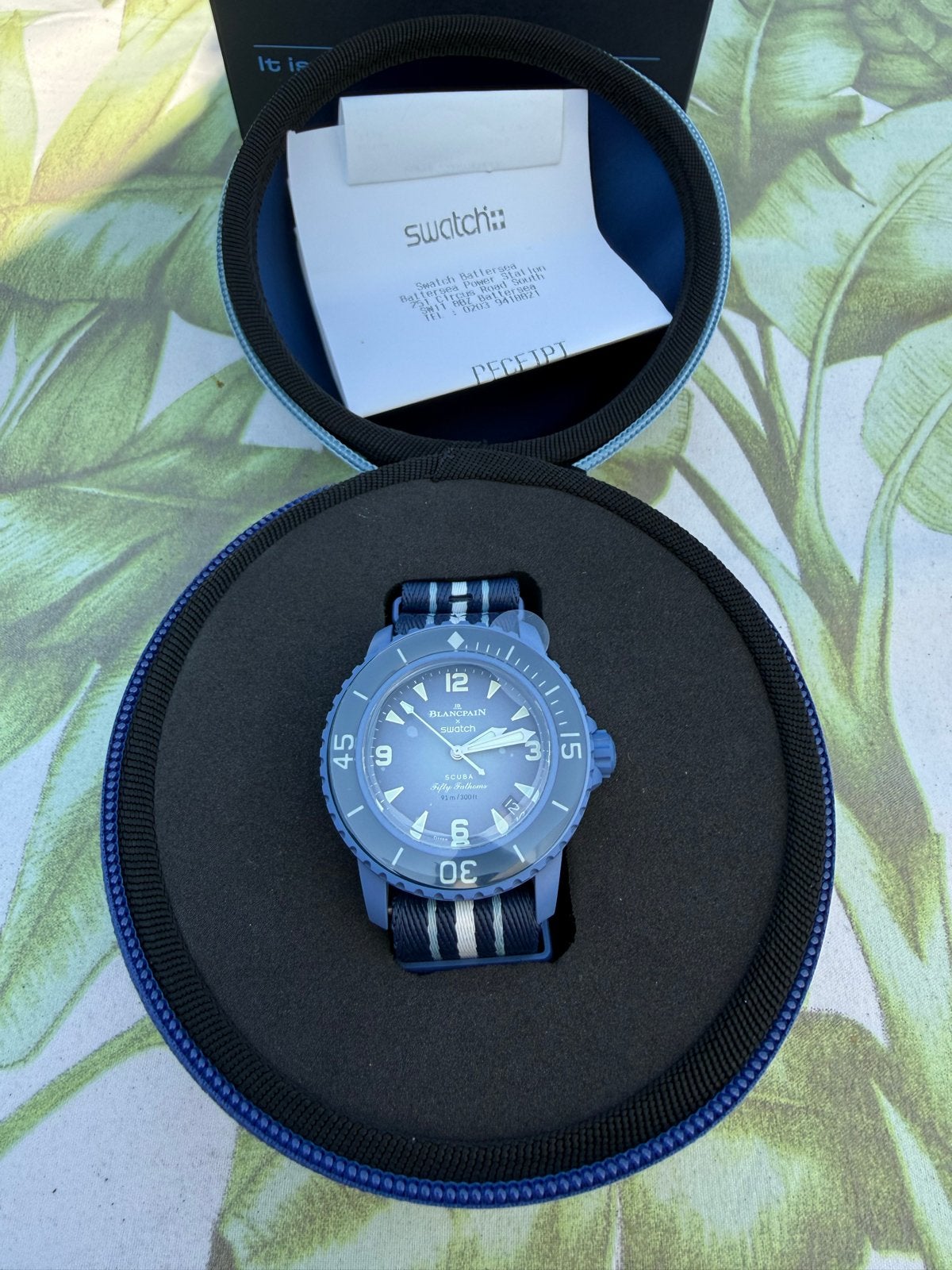 Swatch x Blancpain Scuba Fifty Fathoms Atlantic Ocean, Sieraden, Tassen en Uiterlijk, Horloges | Heren, Kunststof, Polshorloge