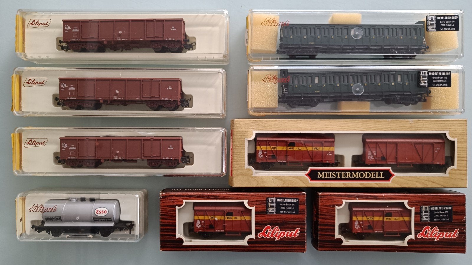 Liliput H0 treinwagons., Gelijkstroom, Wagon, Ophalen of Verzenden, Zo goed als nieuw