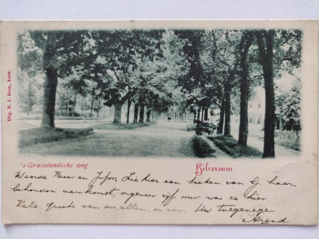 X1752 Hilversum 1902 Kleinrond Jutphaas, Ophalen of Verzenden, Voor 1920, Noord-Holland