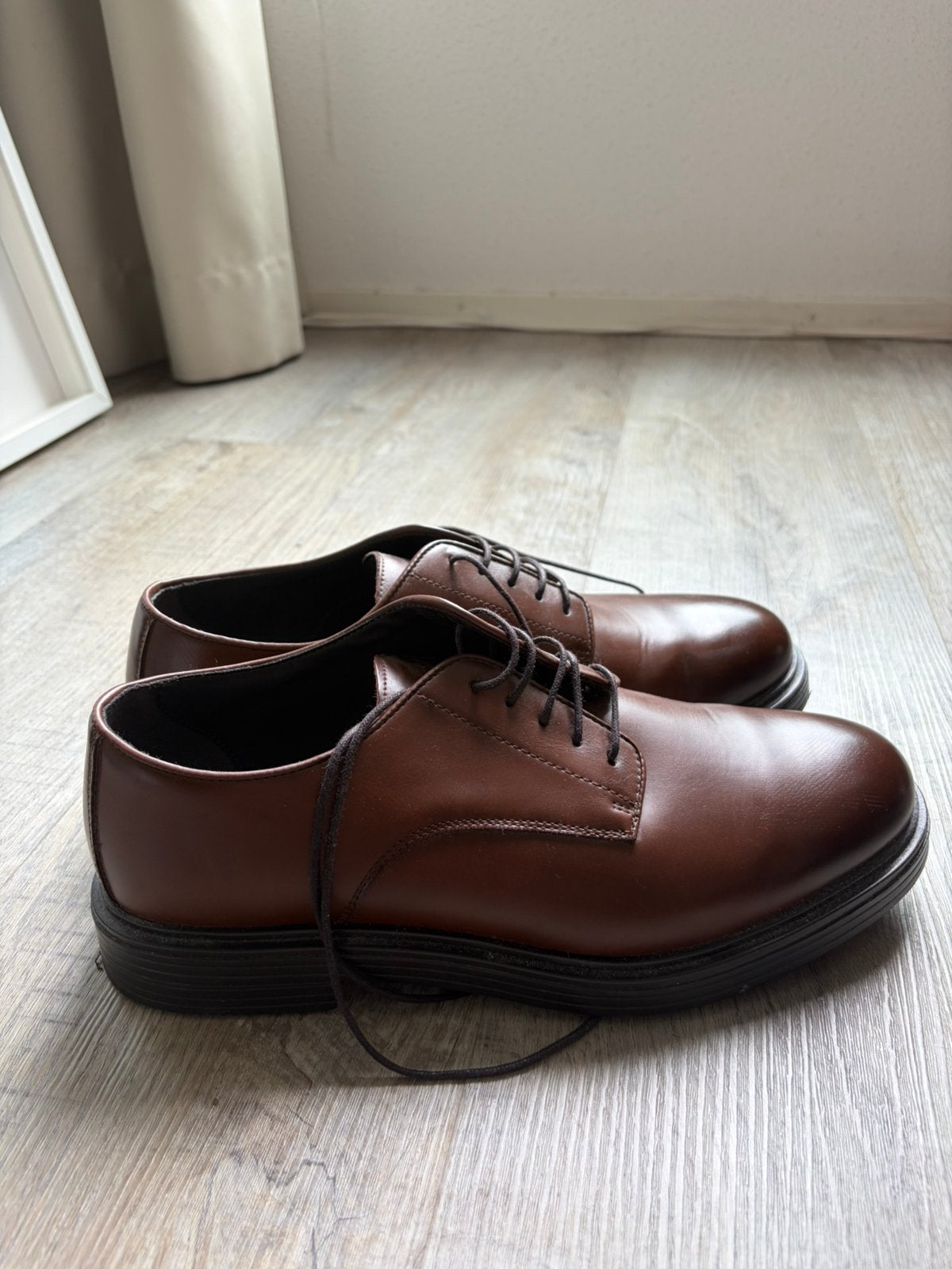 Zara Men’s Brown Dress Shoes Size 43 – Barely Used, Kleding | Heren, Ophalen of Verzenden, Zo goed als nieuw, Bruin