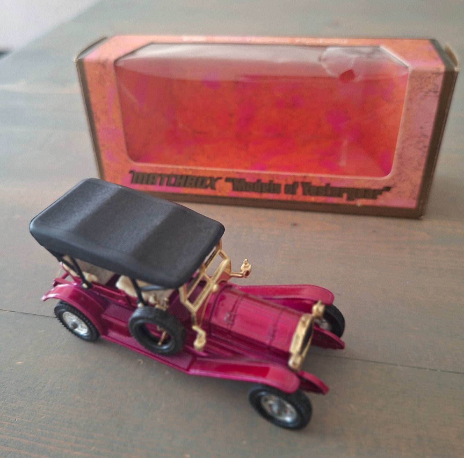 Matchbox "Models of Yesteryear" Y-12 1909 Thomas Flyabout, Ophalen of Verzenden, Zo goed als nieuw, Auto, Matchbox