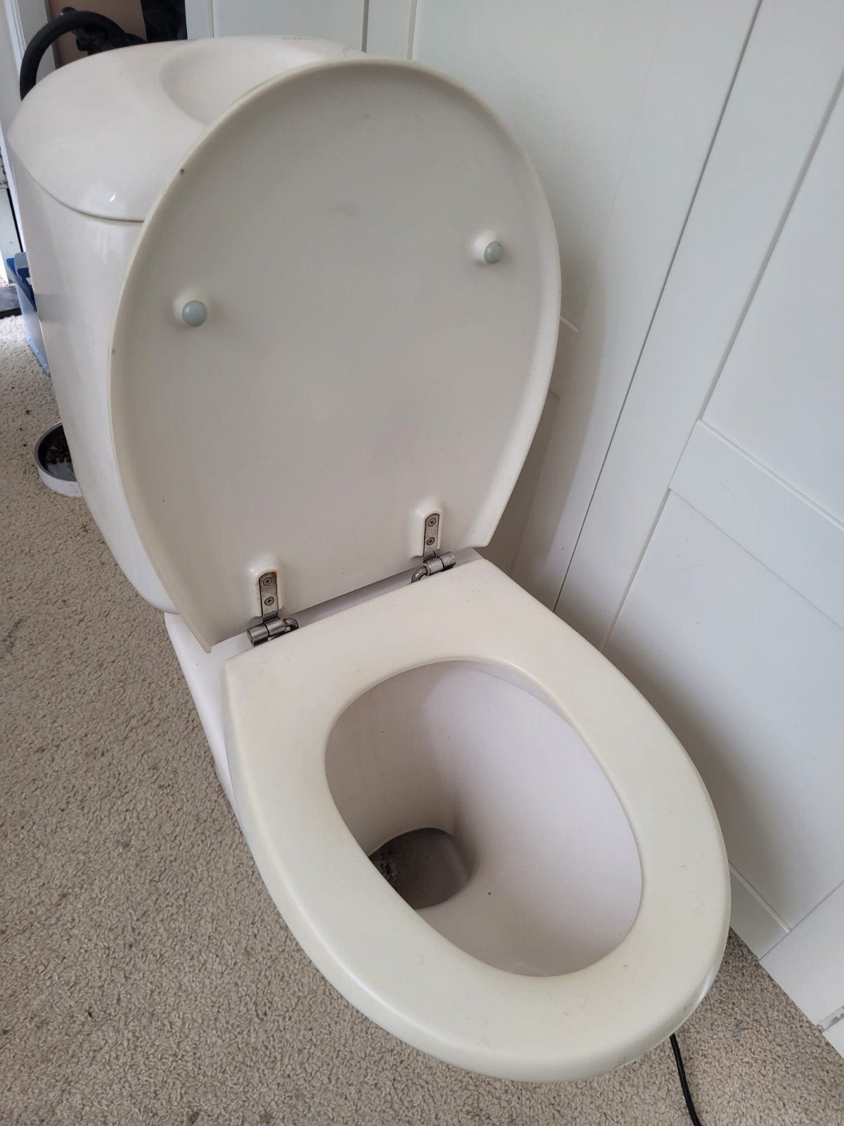 Wc pot sphinx staand duo-blok, Ophalen, Zo goed als nieuw, Steen, Toilet