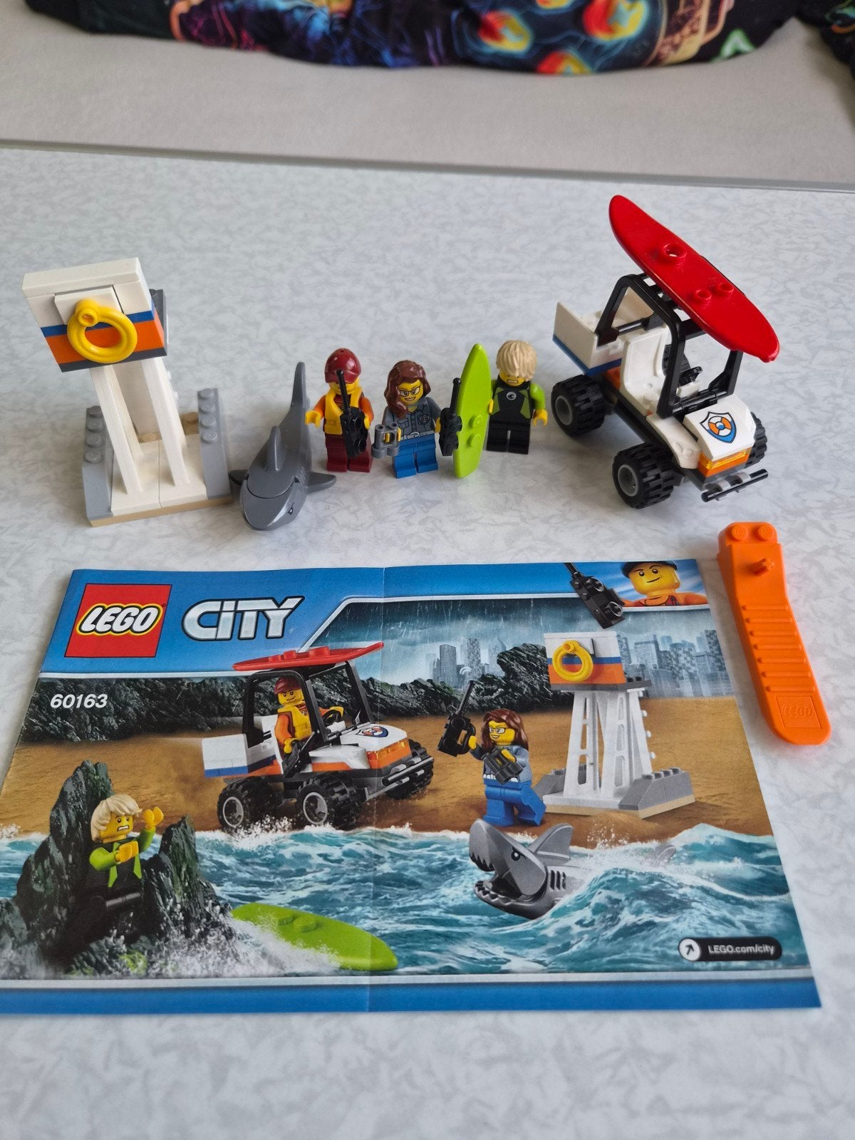 LEGO City 60163 Kustwacht Starterset met 3 minifiguren, City, Lego, Ophalen of Verzenden, Zo goed als nieuw