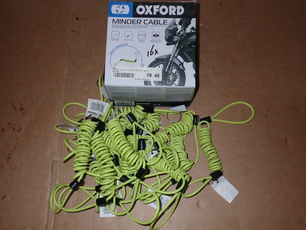 Schijfrem Slot Oxford Minder Cable Motorfiets Bromfiets 16x, Ophalen of Verzenden