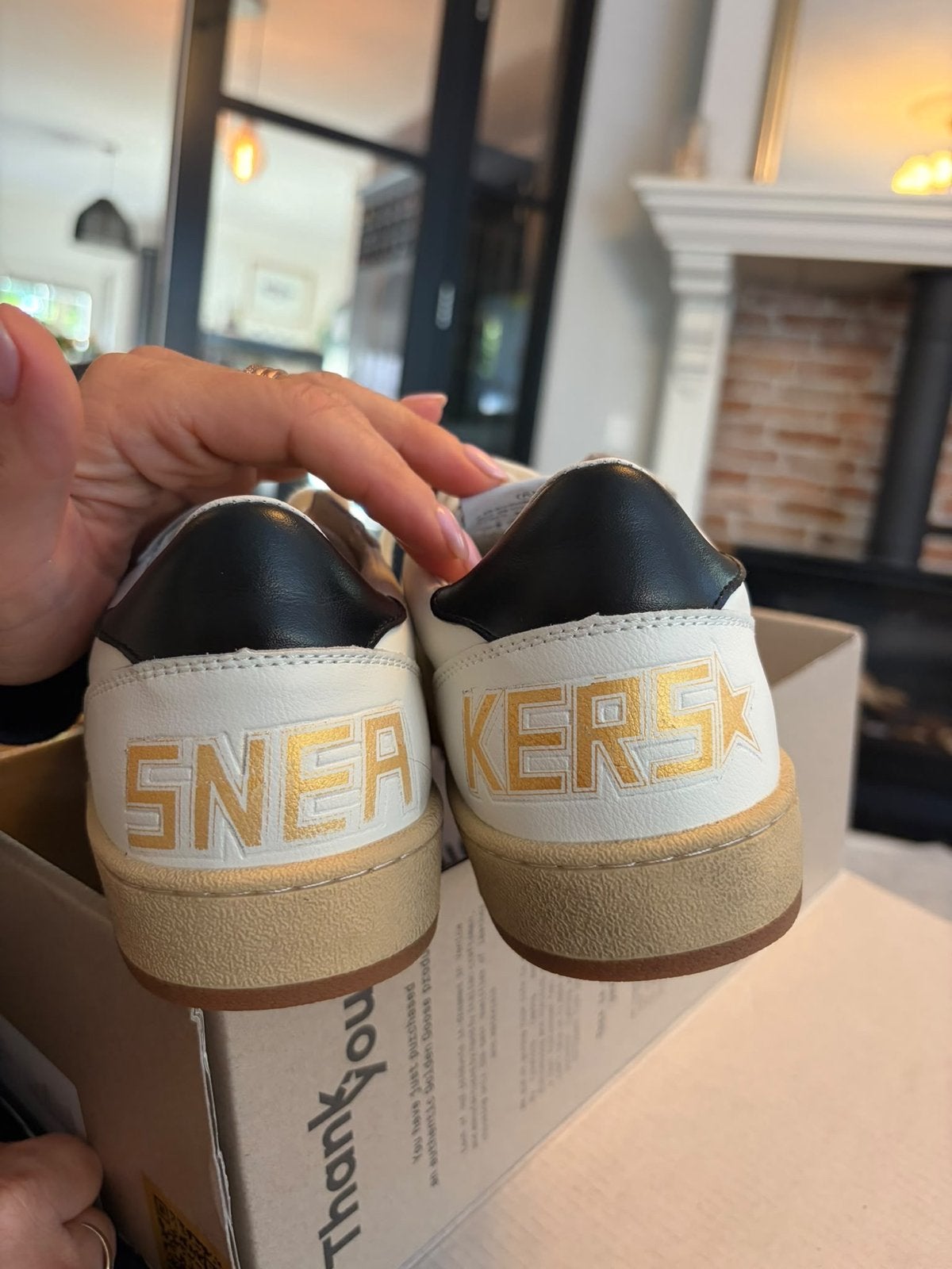 Foto 4 van Golden Goose Ball Star Sneakers - Wit met Luipaardprint