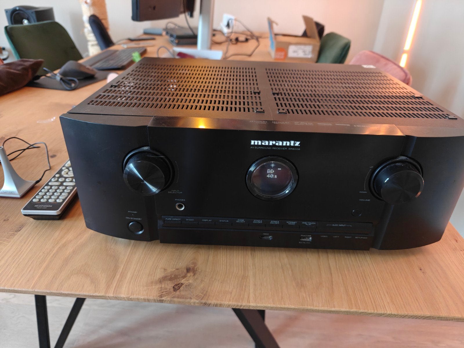 Marantz SR6006 AV Surround Receiver - met mogelijk defect, Marantz, Gebruikt, Ophalen of Verzenden, 120 watt of meer
