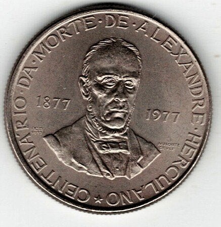 26-1653 Portugal 25 escudo 1977, Postzegels en Munten, Munten | Europa | Niet-Euromunten, Ophalen of Verzenden, Overige landen