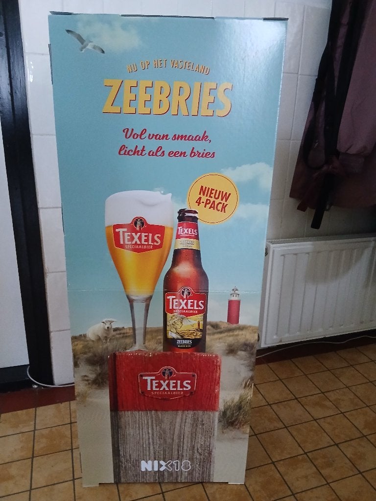 Texels zeebries totem, Verzamelen, Biermerken, Ophalen, Zo goed als nieuw, Overige typen, Overige merken