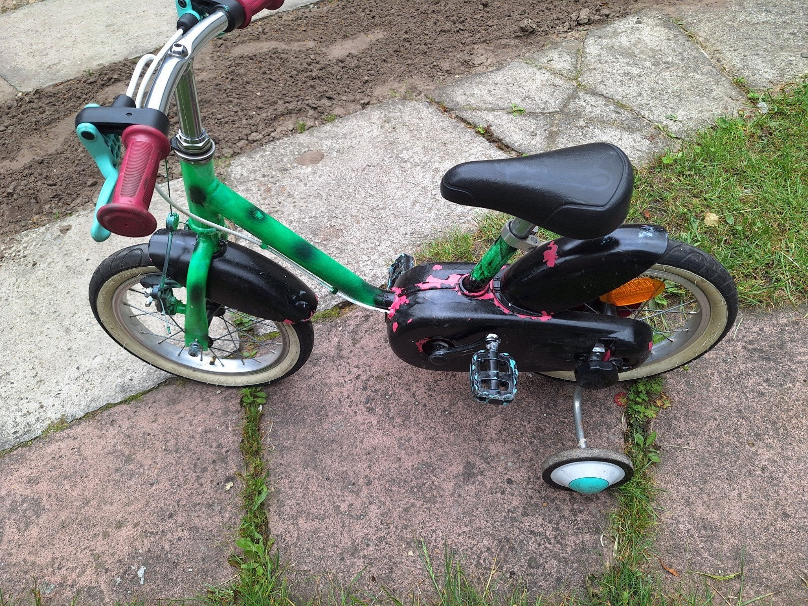 B'twin 14 inch kinderfiets, Fietsen en Brommers, Fietsen | Kinderfietsjes, Ophalen, Gebruikt, Minder dan 16 inch