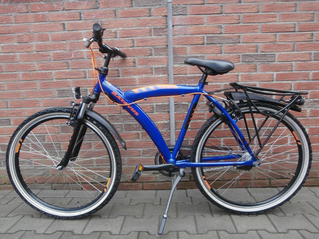 ALS NIEUWE Batavus Snake 26 inch, 48 cm. blauw-oranje, Terugtraprem, Batavus, Zo goed als nieuw, Handrem