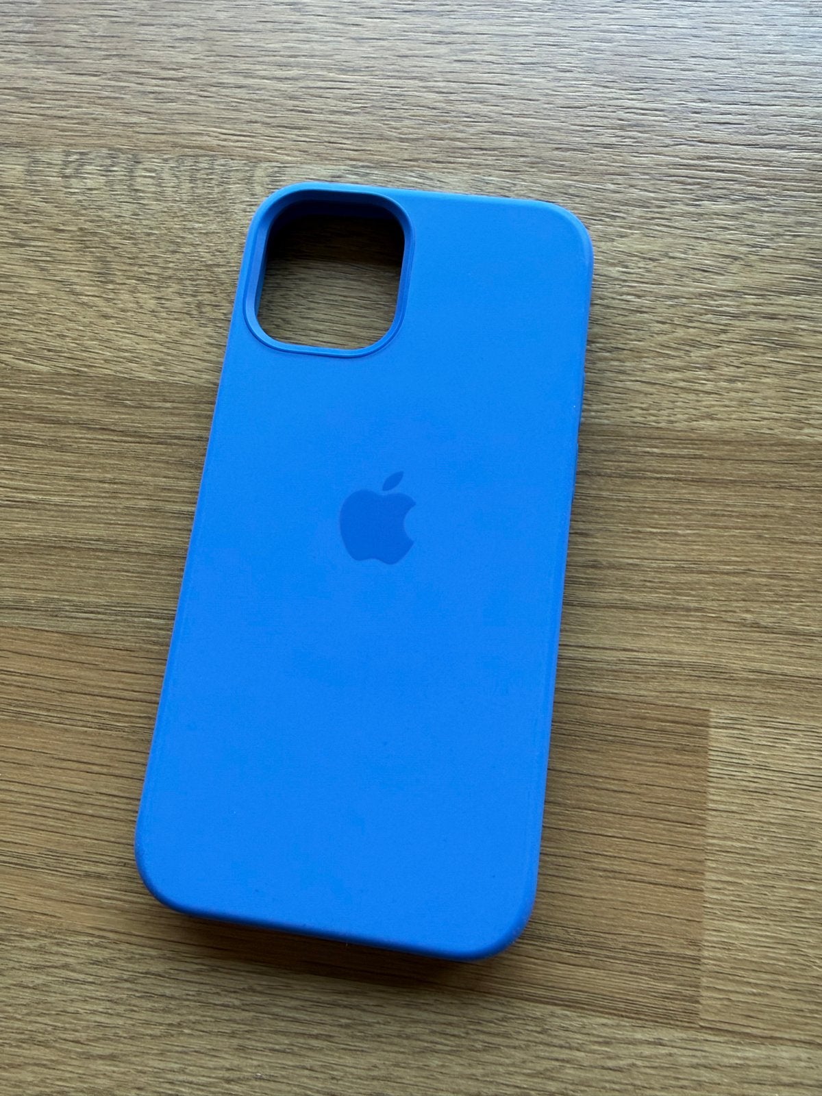 Originele Apple Siliconen Backcover voor iPhone 12 Mini, Telecommunicatie, Frontje of Cover, Blauw, Draadloos opladen, Ophalen of Verzenden