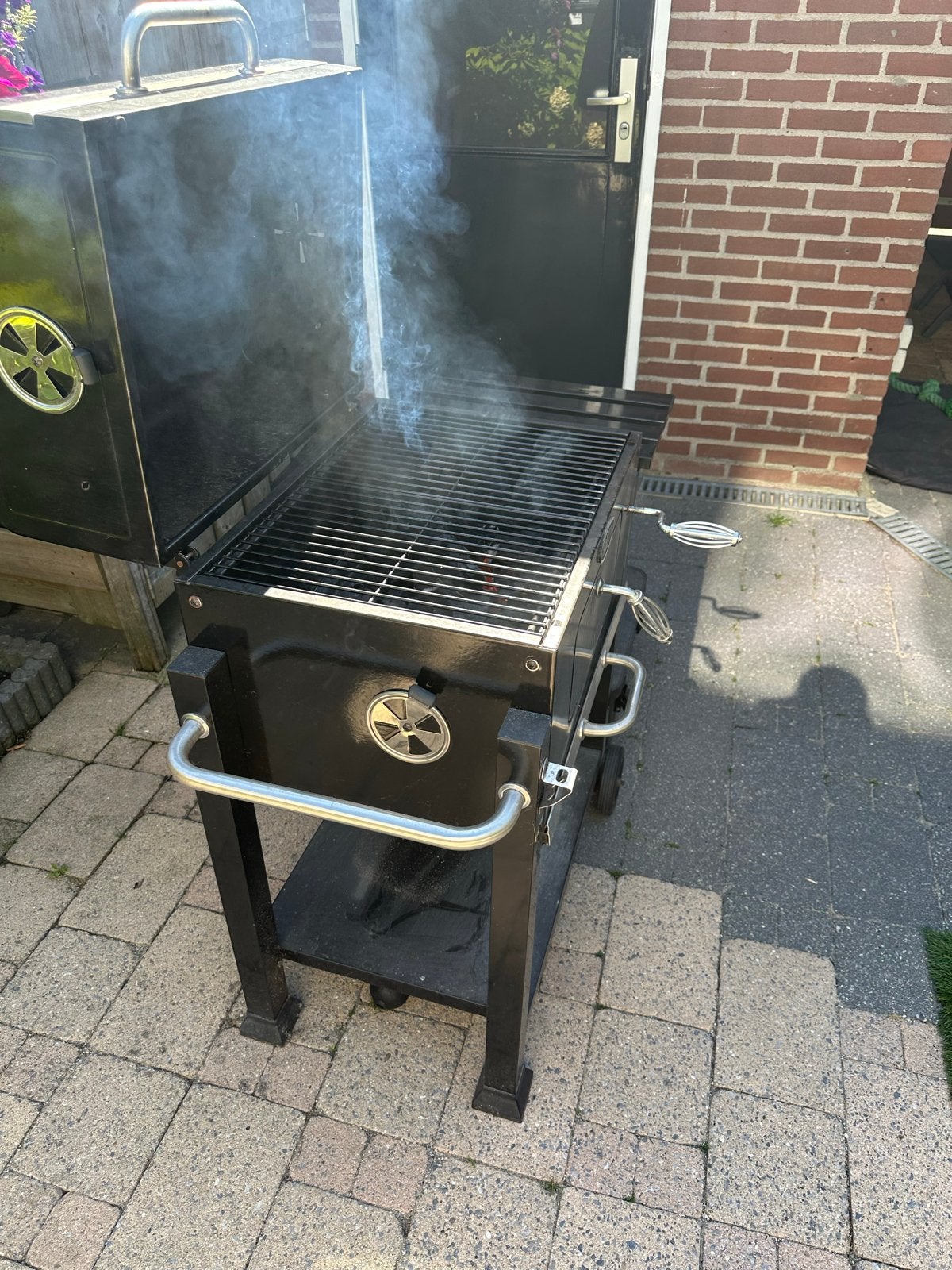 Boretti houtskool BBQ met hoes, Ophalen, Gebruikt, Met accessoires