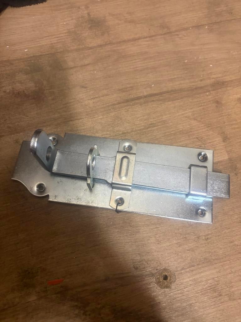Verzinkte Hangslot Schuif 200mm - Nieuw, Tuin en Terras, Ophalen of Verzenden, Nieuw, IJzer