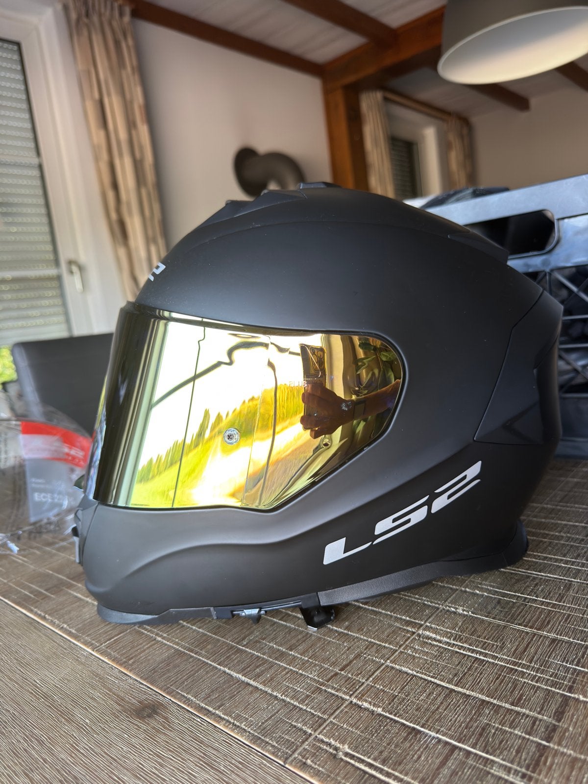 L52 Motor helm custom vizier maat M, Overige merken, M, Ophalen of Verzenden, Nieuw zonder kaartje