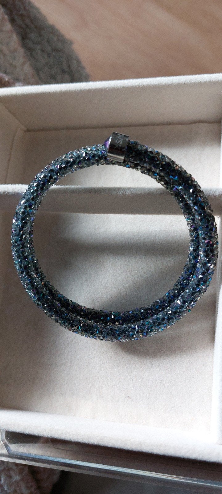Swarovski Armband Stardust Blauw met Kristallen, Sieraden, Tassen en Uiterlijk, Met kristal, Overige materialen, Zo goed als nieuw