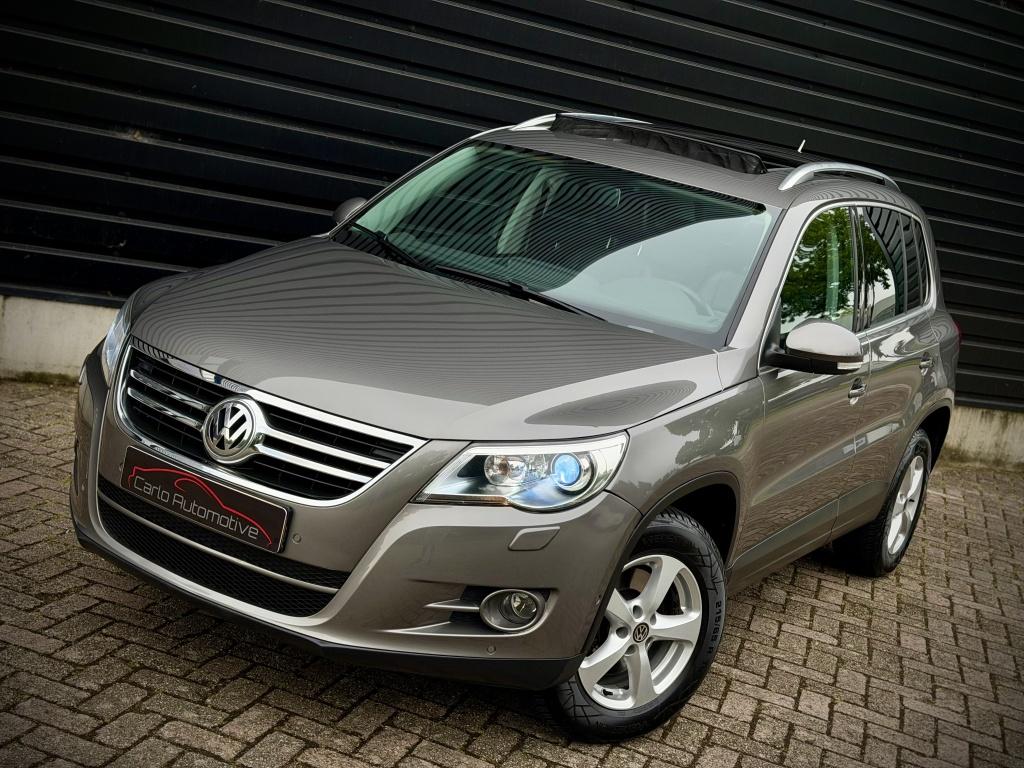 Volkswagen Tiguan 2.0 TSI 4MOTION AUT|PANO|LEDER|STOELVERW|X, Auto's, Volkswagen, Zwart, 4 cilinders, 1984 cc, Leder