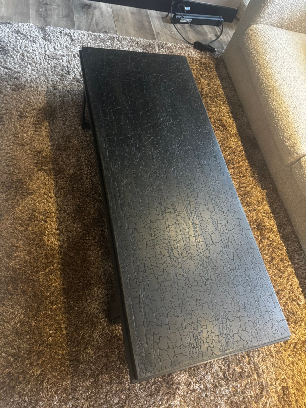Ethnicraft salontafel, Ophalen, 100 tot 150 cm, 50 tot 100 cm, Zo goed als nieuw