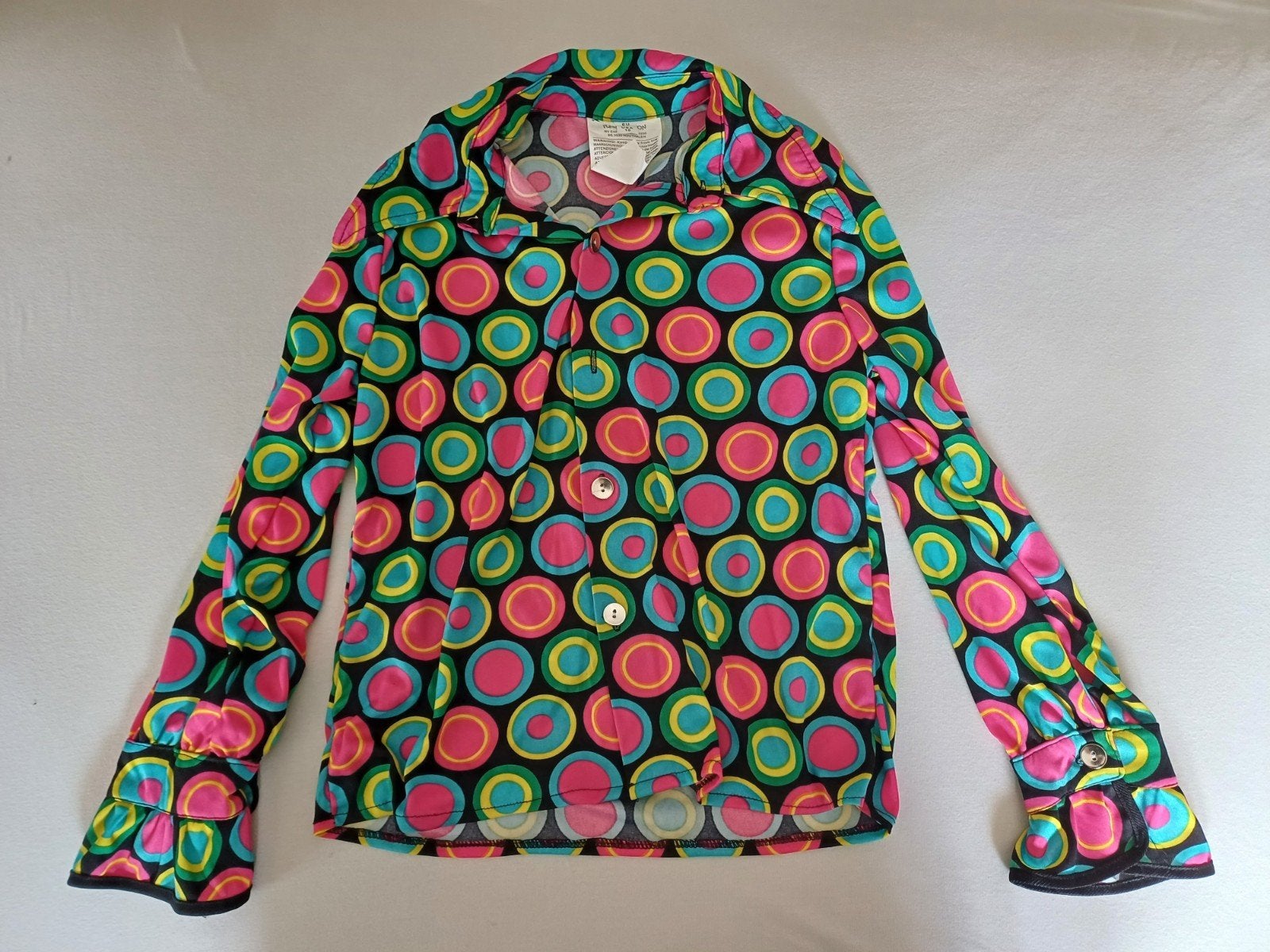 Disco blouse mt 140, Ophalen of Verzenden, Zo goed als nieuw, 134 t/m 140, Jongen of Meisje