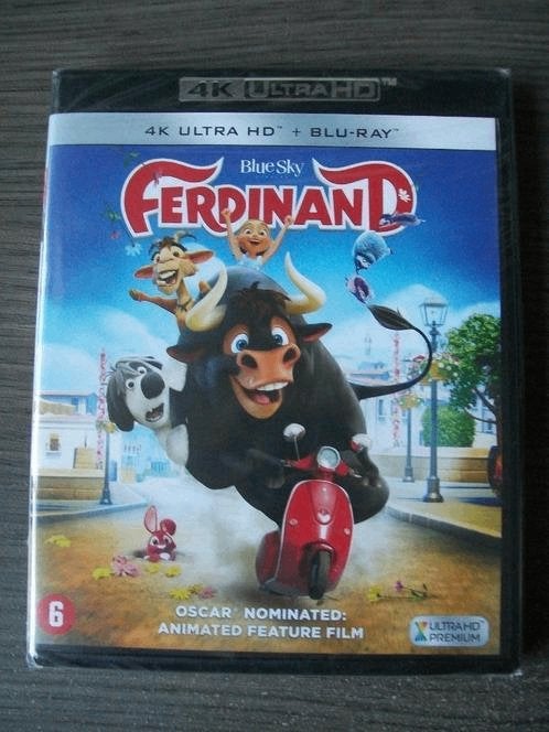 Blu-ray (4K Ultra HD) FERDINAND (2-disc) 2017 nieuw in seal, Verzenden, Nieuw in verpakking, Tekenfilms en Animatie