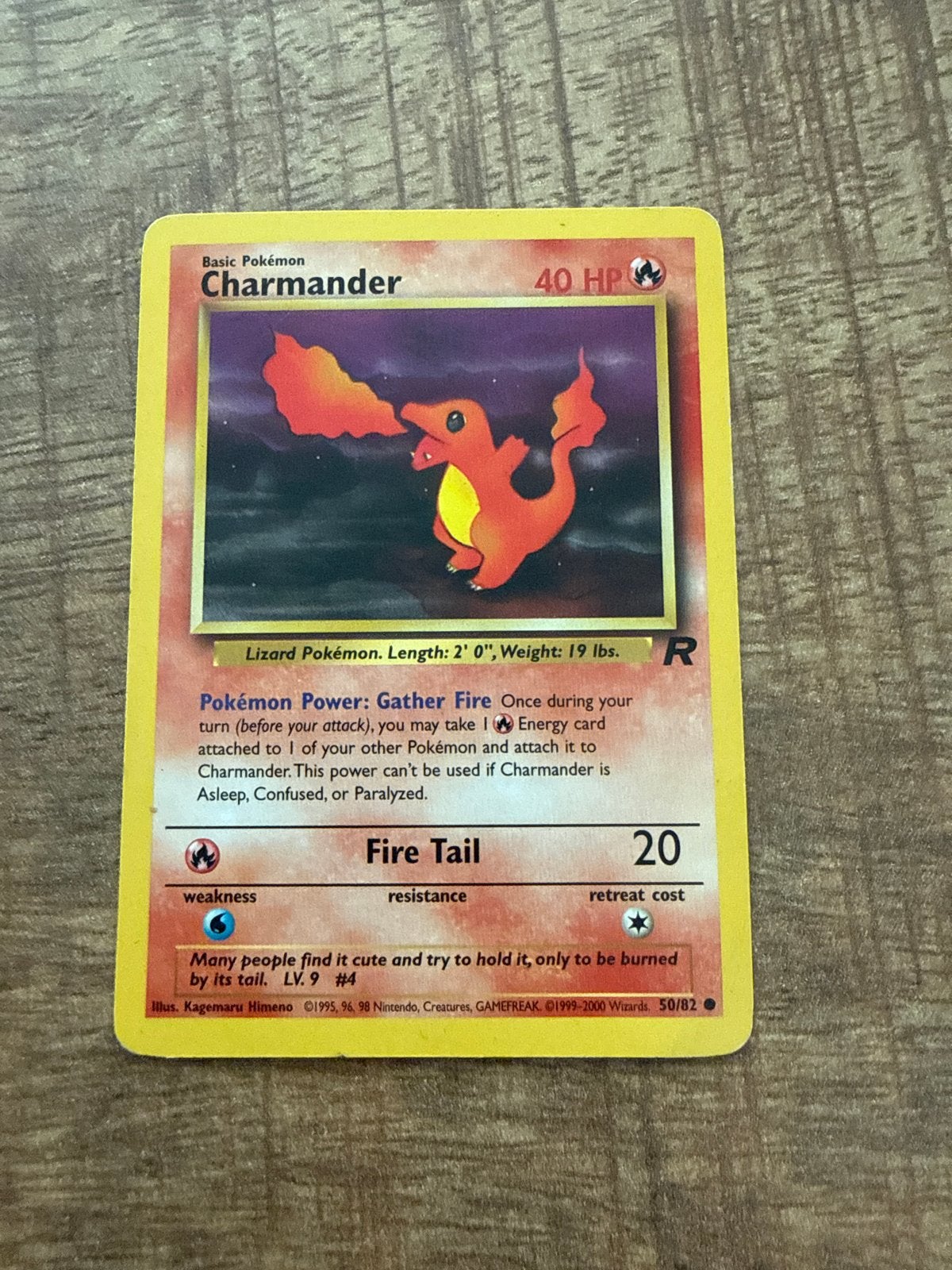 Pokémon Charmander 50/82 Rocket Set (1999-2000) Kaart, Ophalen, Gebruikt, Losse kaart