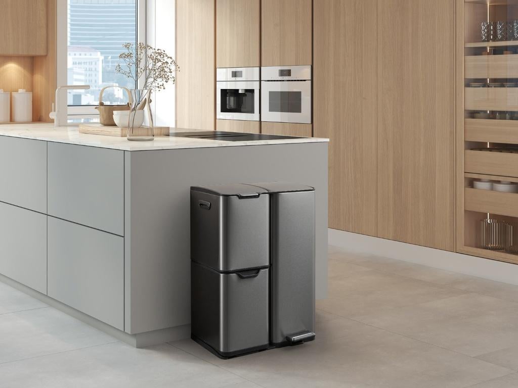Umuzi Cleaning Prullenbak soft close 60L, Kunststof, Nieuw, 40 liter of meer, Ophalen of Verzenden