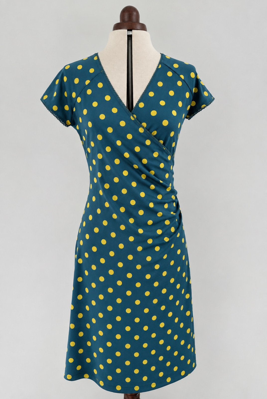 King Louie retro 50s polkadot cross dress-M🌼nieuwstaat, Ophalen of Verzenden, Nieuw, Meerkleurig, Knielengte