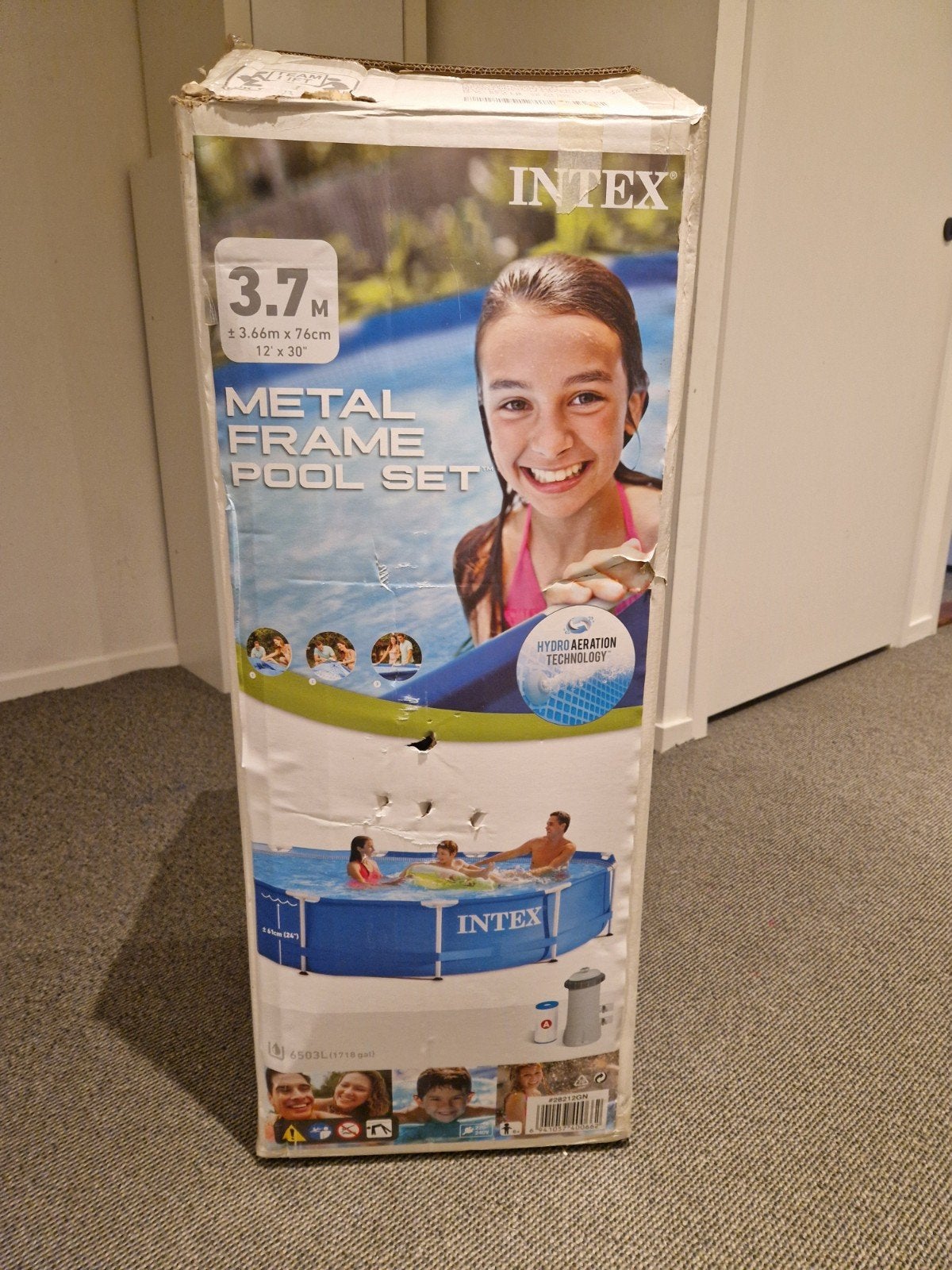 Intex zwembad, Ophalen, Minder dan 80 cm, Rond, 300 cm of meer