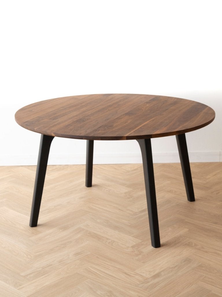 Ronde tafel notenhout, Eikenhout, Rond, Nieuw, Ophalen of Verzenden