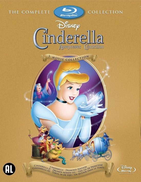 Cinderella 1 t/m 3 Blu Ray, Sealed Ned. Gesproken/Ondert., Alle leeftijden, Film, Ophalen of Verzenden, Tekenfilms en Animatie