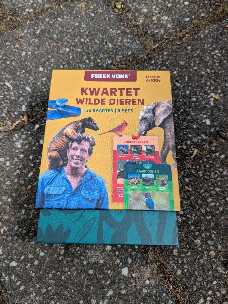 Kwartet Freek Vonk wilde dieren. Als nieuw., Ophalen of Verzenden, Zo goed als nieuw, Jongen of Meisje