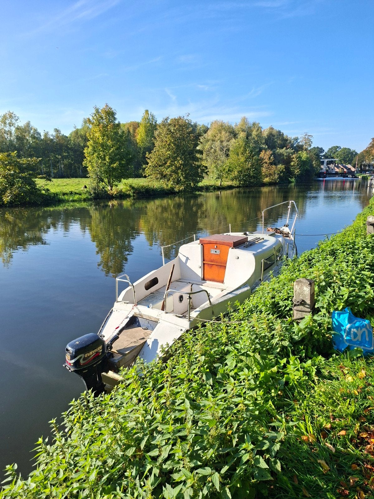 kajuitboot met 8pk buitenboord motor, Ophalen, Gebruikt, Overige typen, Motorboot
