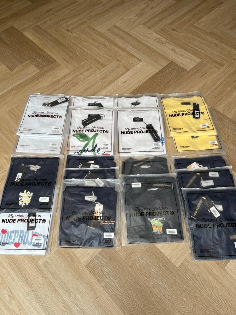 Partij Nude Project T-Shirts XS/S/XL/XXL – Nieuw met labels, Nude Project S.L., C/ Pujades 81, 08005 Barcelona, Spanje, Zwart