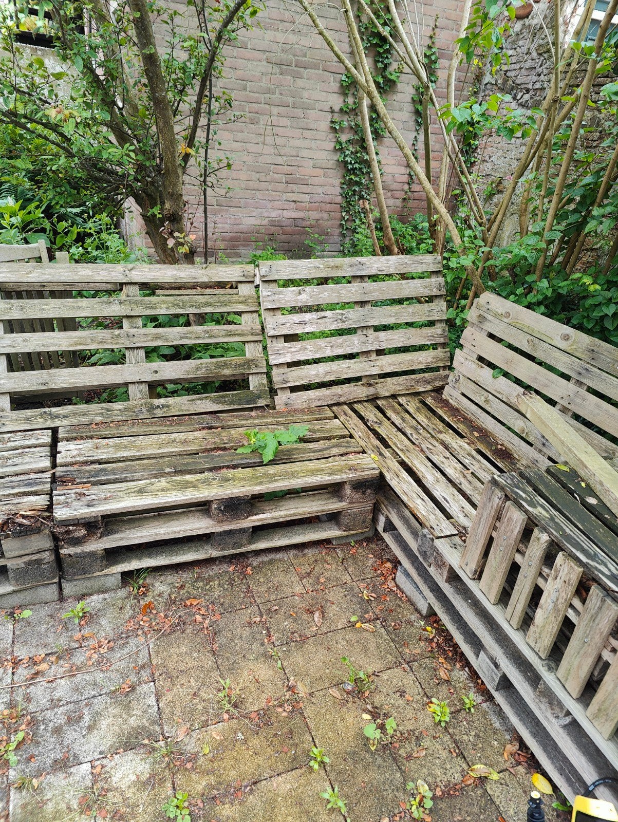 Palletbank (gratis), Ophalen, Gebruikt