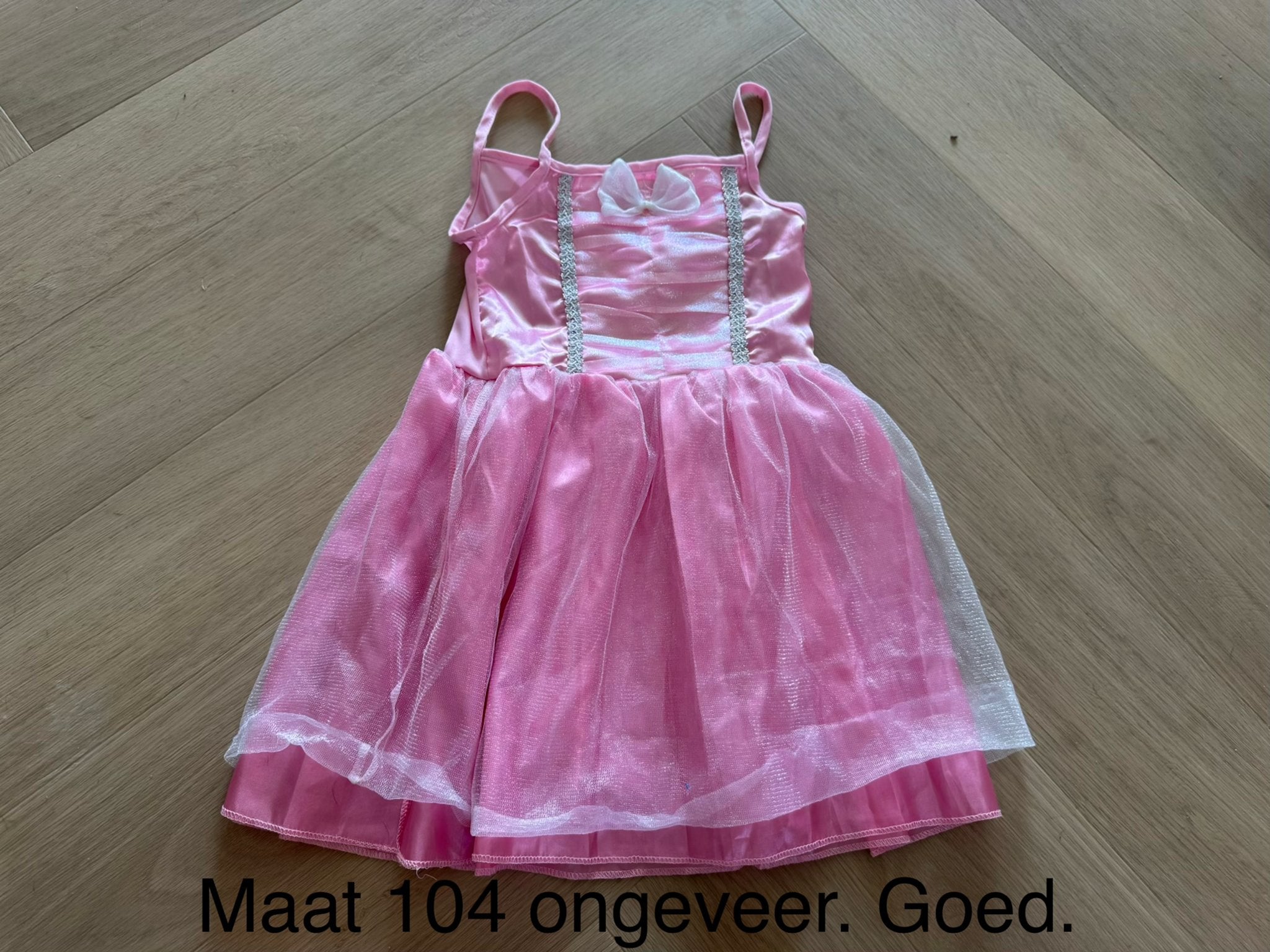 Roze prinsessenjurk maat 104, Kinderen en Baby's, Carnavalskleding en Verkleedspullen, Ophalen of Verzenden, Gebruikt, 104 of kleiner