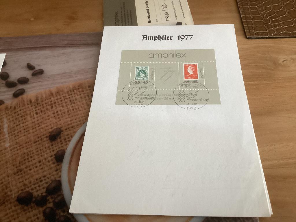 No2140 kaart Amphilex 3 juni 1977 gewist adres Nederland, Postzegels en Munten, Postzegels | Eerstedagenveloppen, Ophalen, Onbeschreven