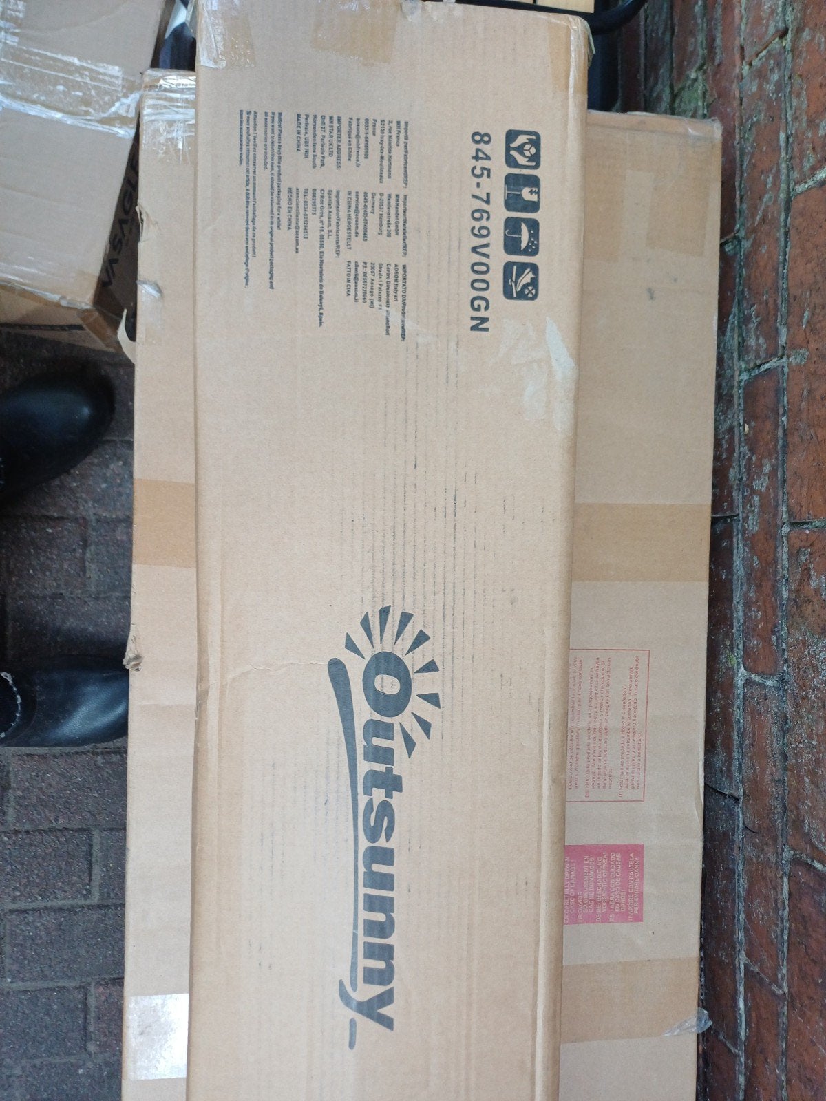 Outsunny Tunnelkas Folie met Raam - Retourpallet, Staal, Folie, Kweekkas, Ophalen of Verzenden