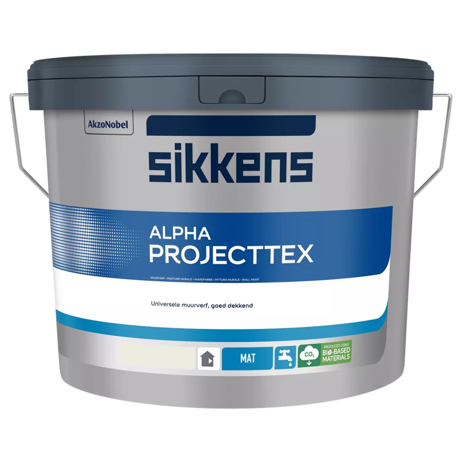 18x Sikkens Alpha Projecttex Muurverf RAL 9010 10L, Ophalen, Nieuw, Overige typen