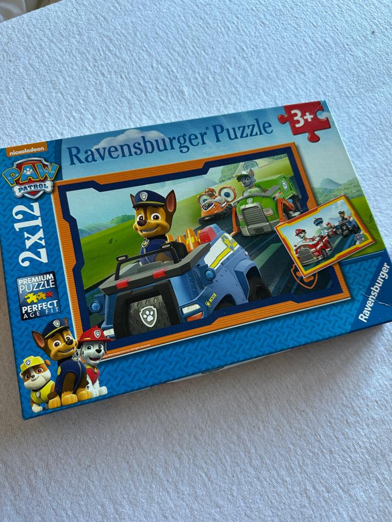 Ravensburger Paw Patrol Puzzel 2x12 stukjes, Ophalen of Verzenden, 10 tot 50 stukjes, Zo goed als nieuw, 2 tot 4 jaar