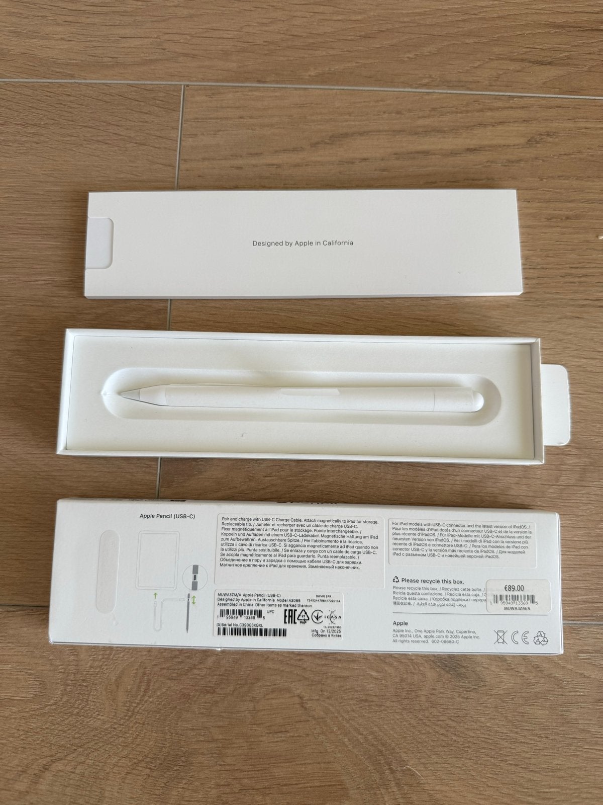 Apple Apple Pencil (USB-C), 10 inch, Wit, Nieuw, Ophalen of Verzenden