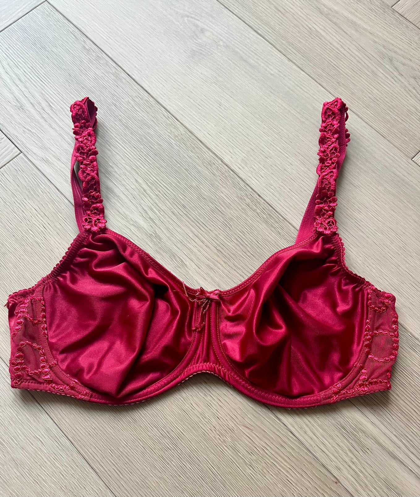 Prima Donna 85D Satin Bordeaux FullCup (LEES BESCHRIJVING), Ophalen of Verzenden, BH, Rood
