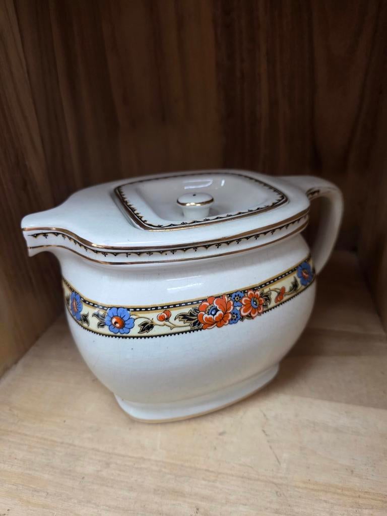 Antieke theepot met deksel, Ophalen of Verzenden