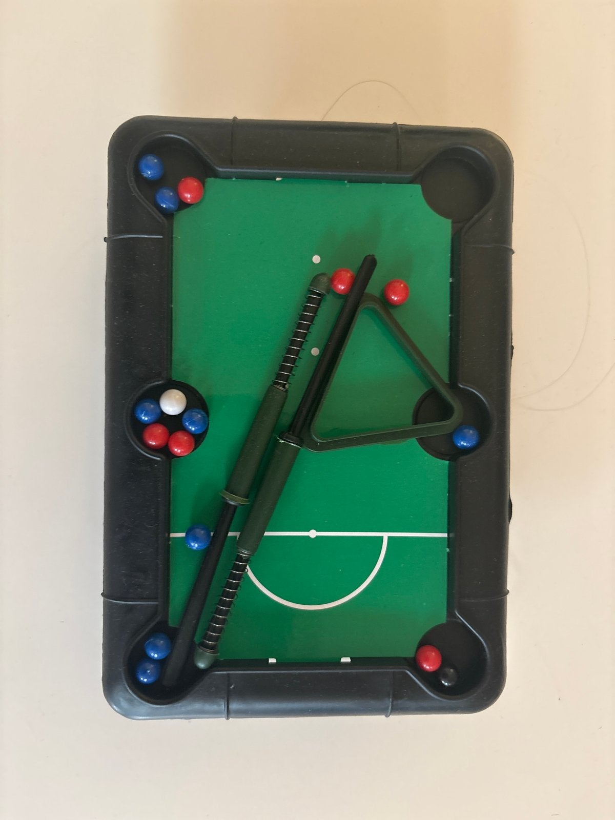 Mini Pooltafel Spel - Draagbaar Biljartspel voor Thuis, Ophalen of Verzenden, Gebruikt, Pooltafel