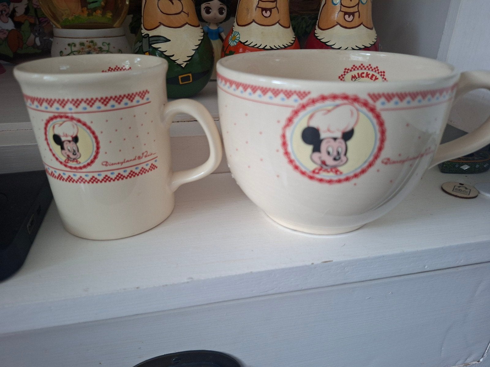 Disney mok en kom - Mickey Gourmet - Disneyland Parijs, Ophalen, Mickey Mouse, Gebruikt, Servies
