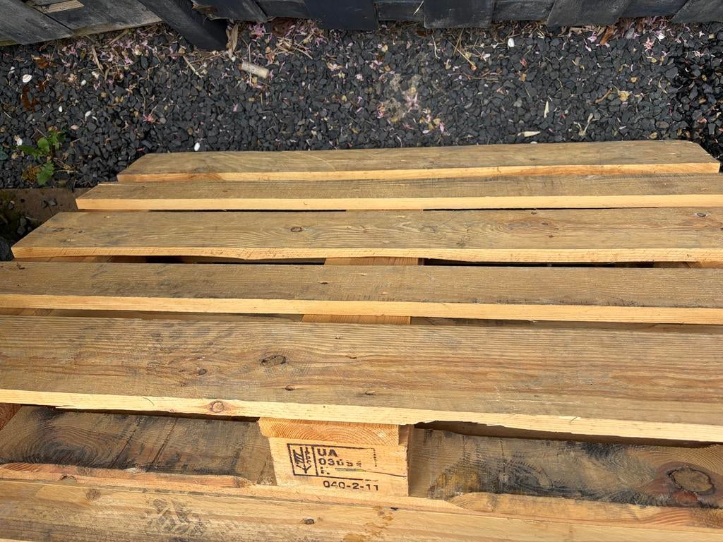 2x Gebruikte EPAL Pallets - Stevig en Duurzaam, Doe-het-zelf en Verbouw, Hout en Planken, Gebruikt, Pallet, Overige houtsoorten