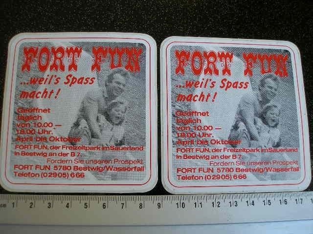 2x sticker fort fun freizeitpark sauerland B7 rodelbaan, Verzenden, Zo goed als nieuw, Bedrijf of Vereniging