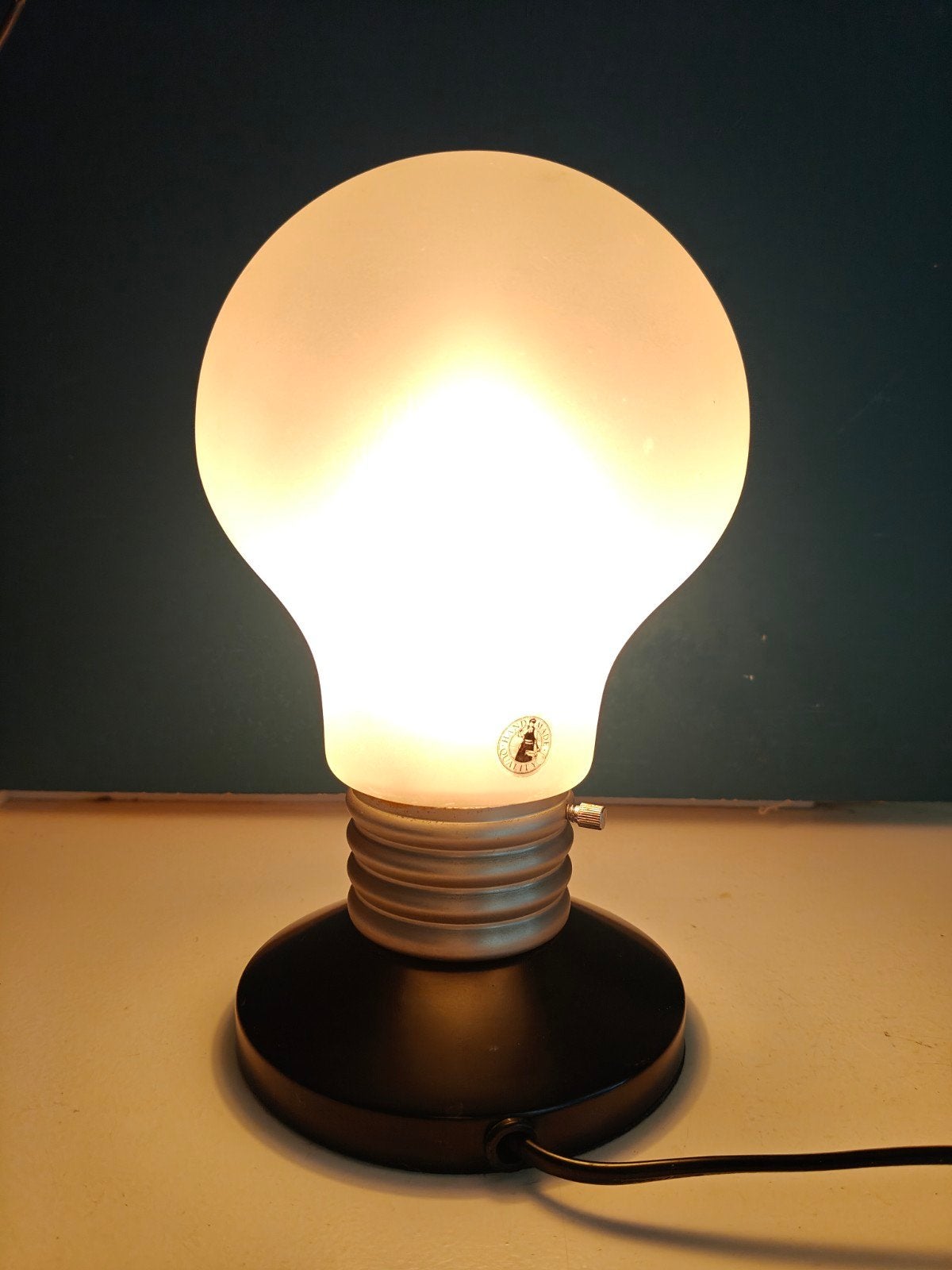IKEA BLINDA B9818 pop art bulb gloeilamp lamp, Huis en Inrichting, Lampen | Tafellampen, Gebruikt, E14 (klein), Ophalen of Verzenden