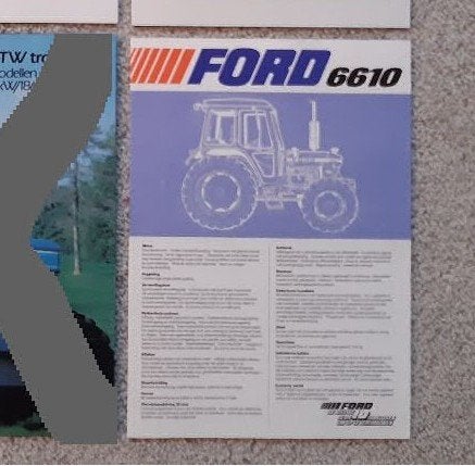 ford folder brochure new holland, Ophalen of Verzenden, Zo goed als nieuw, Folder