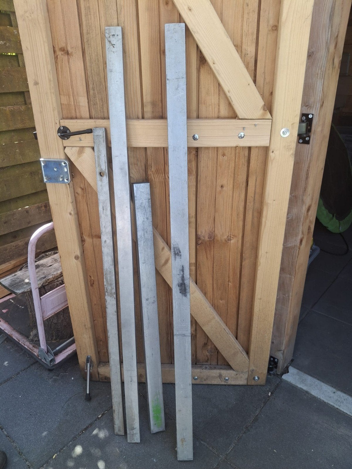 Aluminium rijlatten, Ophalen, Gebruikt, Aluminium
